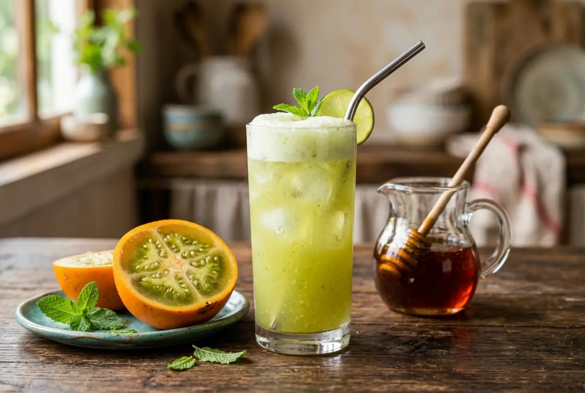Limonada de lulo con miel