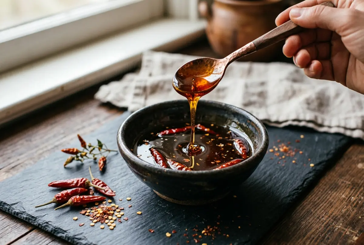 Miel picante casera